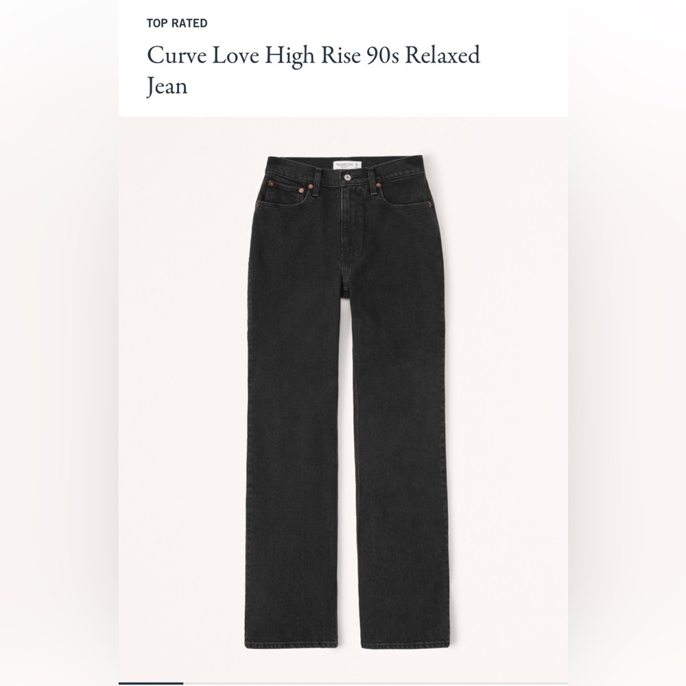 High Rise 90s Relaxed Jean - Black